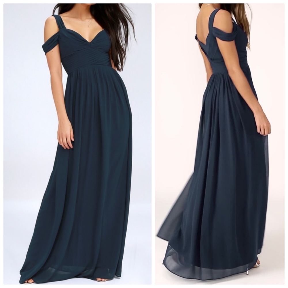 Lulus Navy Make Me Move Dress